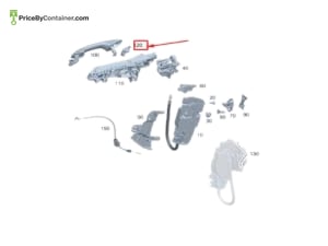 MERCEDES-BENZ 0997607002 — MERCEDES BENZ GENUINE HANDLE COVER A0997607002