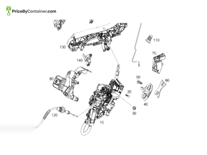 MERCEDES-BENZ 09976073009999 — MERCEDES BENZ 09976073009999 GENUINE DOOR HANDLE BODY PARTS