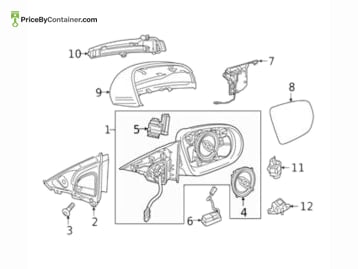 MERCEDES-BENZ 09981102009040 — MERCEDES BENZ GENUINE MIRROR BLOW COVER A09981102009040