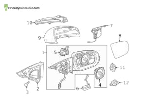 MERCEDES-BENZ 09981102009149 — MERCEDES BENZ GENUINE MIRROR SHELL RHS A09981102009149