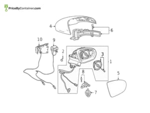 MERCEDES-BENZ 09981175009999 — Mercedes-Benz Genuine MIRROR COVER 09981175009999