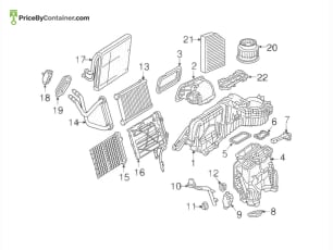 MERCEDES-BENZ 099830006164 — MERCEDES BENZ GENUINE HEAT EXCHANGER A099830006164