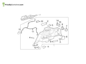 MERCEDES-BENZ 0999910870 — MERCEDES BENZ GENUINE MOUNTING CLIP A0999910870