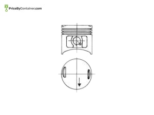 MERCEDES-BENZ 1020301138 — MERCEDES BENZ GENUINE PISTON A1020301138