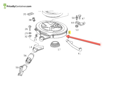 MERCEDES-BENZ 1020900901 — MERCEDES BENZ AIR FILTER HOUSING GENUINE ENGINE PARTS 1020900901