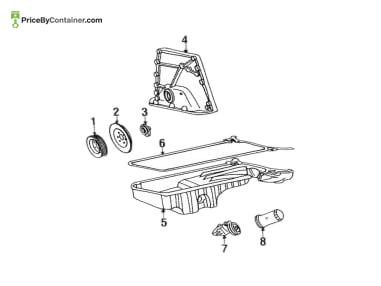 MERCEDES-BENZ 1030150102 — MERCEDES BENZ GENUINE TIMING CHAIN COVER A1030150102