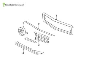 MERCEDES-BENZ 1078882023 — Mercedes-Benz Genuine GRILLE MOLDING RH 1078882023