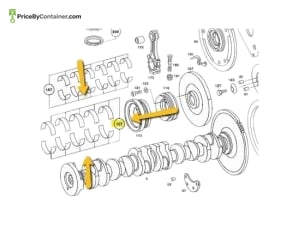 MERCEDES-BENZ 1100300640 — Mercedes-Benz Genuine Original New Crankshaft Bearing 59.25MM 1100300640 Replace : 1105861903 / 1105861303…
