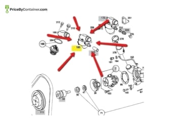MERCEDES-BENZ 1102000415 — DESCRIPTION Mercedes-Benz Genuine Original New Thermostat 1102000415 Replace : 1102000215
