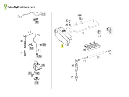 MERCEDES-BENZ 1111580385 — MERCEDES BENZ GENUINE PROTECTIVE COVER 1111580385