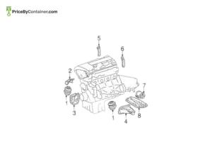 MERCEDES-BENZ 1122232004 — MERCEDES BENZ GENUINE ENGIN MOUNTING LH A1122232004