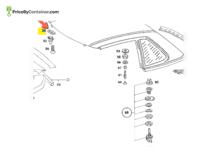 MERCEDES-BENZ 1137760382 — MERCEDES BENZ WASHER GENUINE BODY PARTS 1137760382