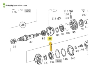 MERCEDES-BENZ 1152603144 — Mercedes-Benz Genuine Original New Manual Transmission 2nd Gear 1152603144 Working This authentic second gear is…