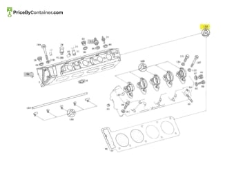 MERCEDES-BENZ 1160101280 — Mercedes-Benz Genuine Original New Right Cylinder Head Gasket Kit 1160101280 / 1160105220 Replace : 1160100880 /…