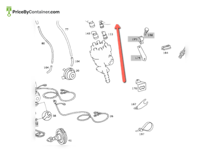 MERCEDES-BENZ 1161502918 — MERCEDES BENZ IGNITION CABLE CYLINDER NO. 1 GENUINE ENGINE PARTS 1161502918