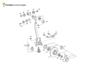 MERCEDES-BENZ 1163304020 — MERCEDES BENZ GENUINE STEERING KNUCKLE A1163304020