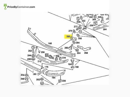 MERCEDES-BENZ 1168850140 — MERCEDES BENZ GENUINE RETAINING BRACKET 1168850140