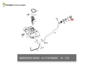 MERCEDES-BENZ 1174700000 — Mercedes-Benz Genuine FUEL FILLER CAP 1174700000