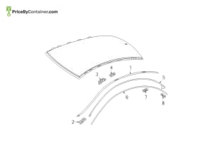 MERCEDES-BENZ 117690110064 — MERCEDES BENZ GENUINE WATER DEFLECTOR A117690110064