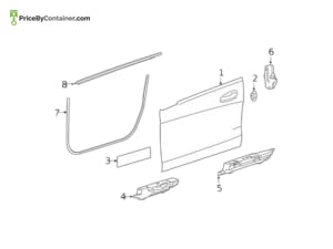 MERCEDES-BENZ 1177250282 — MERCEDES BENZ GENUINE TRIM STRIP A1177250282