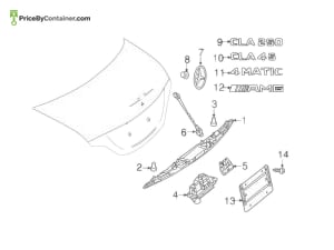 MERCEDES-BENZ 1178172600 — MERCEDES BENZ GENUINE MODEL PLATE A1178172600