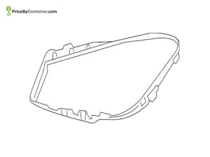 MERCEDES-BENZ 1178260158 — Mercedes-Benz Genuine SEALING FRAME 1178260158