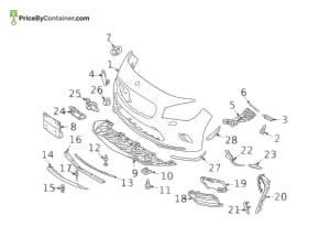 MERCEDES-BENZ 1178852801 — Mercedes-Benz Genuine SPOILER 1178852801