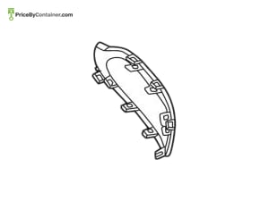 MERCEDES-BENZ 1178853501 — Mercedes-Benz Genuine SIDE SPOILER 1178853501