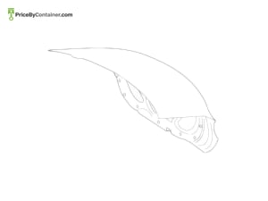MERCEDES-BENZ 118670040064 — MERCEDES BENZ GENUINE REAR WINDOW, TINTED A118670040064