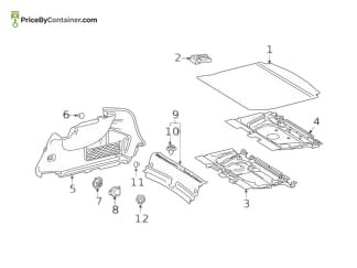 MERCEDES-BENZ 11869078009051 — MERCEDES BENZ GENUINE TRIM TRUNK SILL A11869078009051