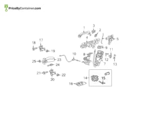 MERCEDES-BENZ 1187209801 — MERCEDES BENZ GENUINE HINGE A1187209801