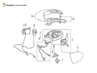 MERCEDES-BENZ 1188102103 — MERCEDES BENZ GENUINE MIRROR FRAME A1188102103