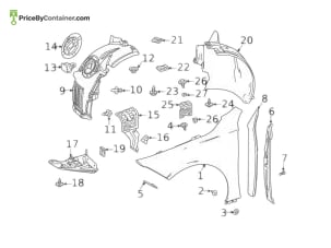 MERCEDES-BENZ 1188854300 — MERCEDES BENZ GENUINE ABSORBER A1188854300