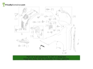 MERCEDES-BENZ 1188890400 — Mercedes-Benz Genuine EDGE GUARD FENDER RH 1188890400
