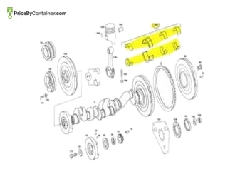 MERCEDES-BENZ 1230300240 — MERCEDES BENZ GENUINE MAIN BEARING A1230300240