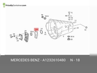 MERCEDES-BENZ 1232610480 — Mercedes-Benz Genuine GASKET 1232610480