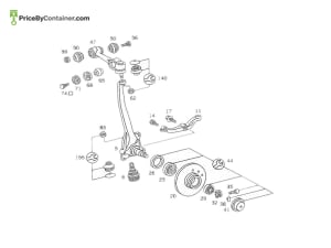 MERCEDES-BENZ 1233331565 — MERCEDES BENZ GENUINE RUBBER BUMPER A1233331565