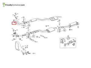 MERCEDES-BENZ 1234903119 — MERCEDES BENZ GENUINE EXHAUST PIPE A1234903119