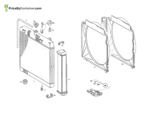 MERCEDES-BENZ 1235050055 — MERCEDES BENZ GENUINE FAN COVER A1235050055