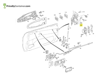 MERCEDES-BENZ 1237230124 — Description Mercedes-Benz Genuine Left Door Lock Edging 1237230124 (002)