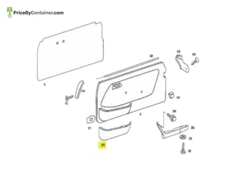 MERCEDES-BENZ 1237270564 — Description Mercedes-Benz Genuine Pocket Door Left 1237270564 (004)