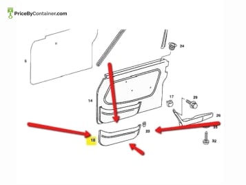 MERCEDES-BENZ 1237270664 — Mercedes-Benz Genuine Original New Right Door Panel Pocket 1237270664 Replace : 1237270264 Description The…
