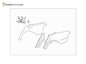 MERCEDES-BENZ 1237570008 — MERCEDES BENZ GENUINE COVER A1237570008