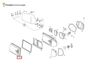 MERCEDES-BENZ 1238260990 — MERCEDES BENZ GENUINE GLASS PANE A1238260990