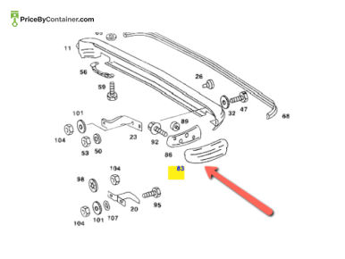 MERCEDES-BENZ 1238852223 — MERCEDES BENZ 1238852223 GENUINE COVER BODY PARTS