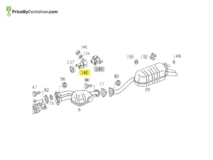 MERCEDES-BENZ 1244902040 — MERCEDES BENZ GENUINE BRACKET A1244902040