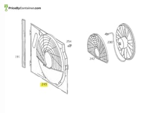 MERCEDES-BENZ 1245053155 — Mercedes-Benz Genuine Original New Fan Shroud 1245053155 The Mercedes-Benz Genuine Fan Shroud 1245053155 is a crucial…