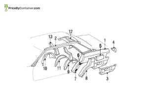 MERCEDES-BENZ 1246370160 — MERCEDES BENZ GENUINE REAR-END FLOOR A1246370160