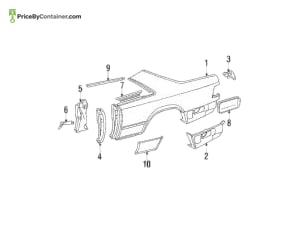 MERCEDES-BENZ 1246900480 — MERCEDES BENZ GENUINE TRIM BAR A1246900480