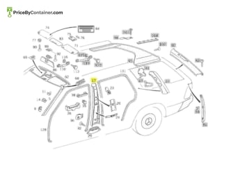 MERCEDES-BENZ 1246908225 — DESCRIPTION Mercedes-Benz Genuine Original New Central Pillar Panelling Right 1246908225